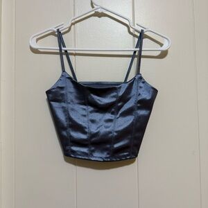 Aeropostale shimmery cropped tank top